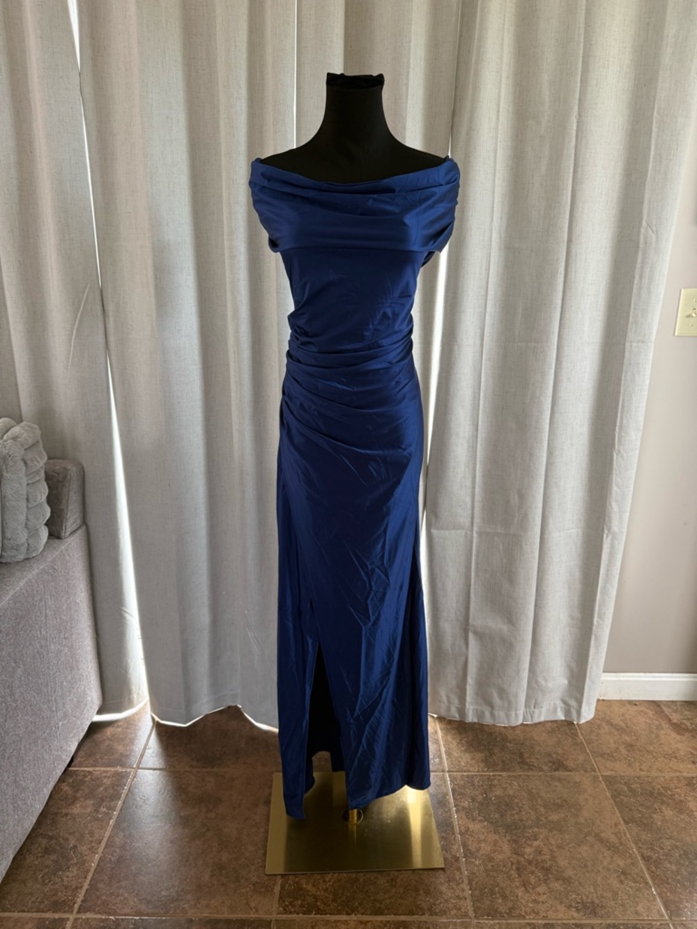 Form Fitting Blue Dress By OYS Size XLarge